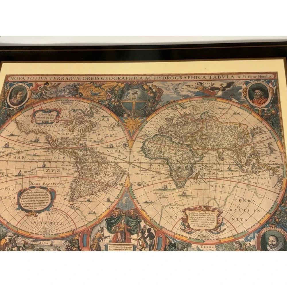 Set of 3 Vintage Pimpernel Old World Map Placemats Cork Back Place Mats/*READ* - Picture 7 of 16